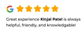 feedback of best service by kinjal patel