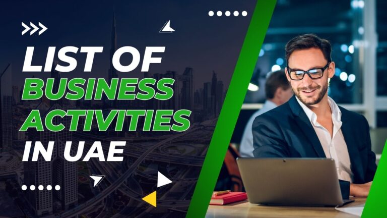 List Of Business Setup Activities In UAE